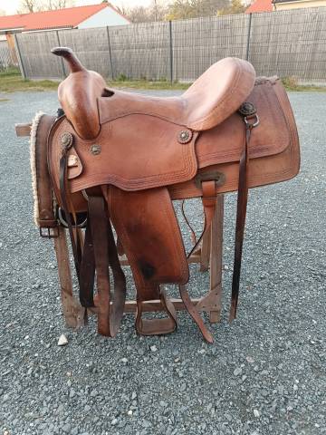 Selle western cuir 