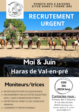 Moniteur / Monitrice d'équitation