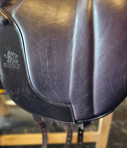 Selle Fairfax dressage 17.5  marron