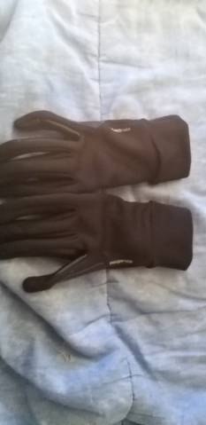 Gants chauds d'équitation femme 100 warm noir