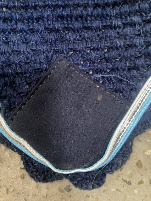 Bonnet bleu marine equitheme taille poney