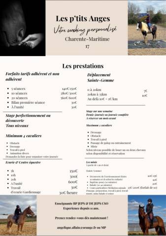 Enseignante d’équitation indépendante 
