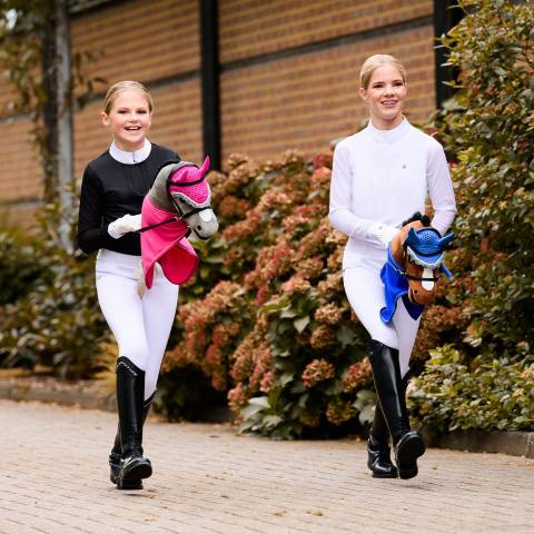 Bridon bitless hobby horse - QHP - pvc noir