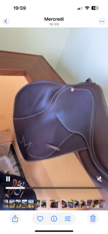 Selle rafale du sellier Macel 