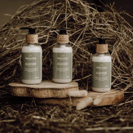 Gel de massage rafraîchissant - Nellumbo