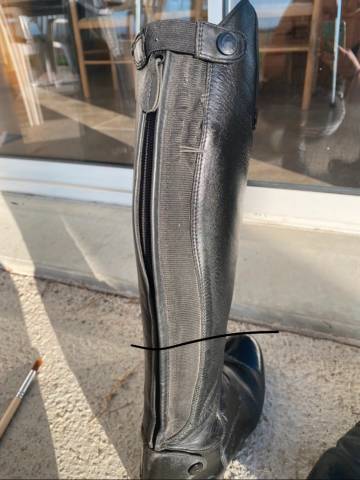 Bottes d’équitation Equithème Taille 40 et mollet M 