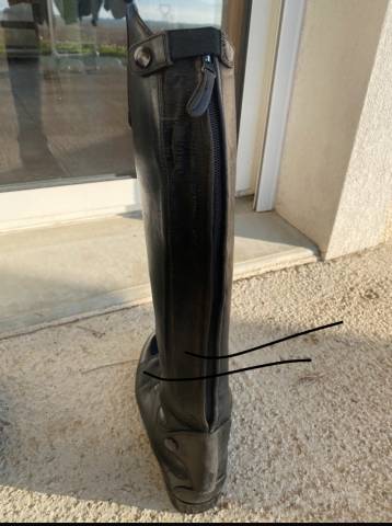 Bottes d&rsquo;&eacute;quitation Equith&egrave;me Taille 40 et mollet M 