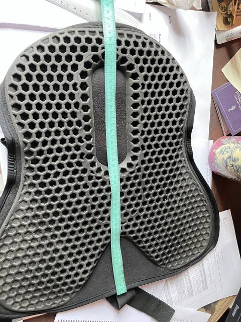 Dessus de selle ortho coccyx en gel noir M ACAVALLO