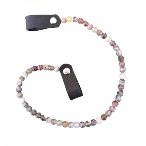 Frontal agate - Horse Remedy - Cuir artisanal