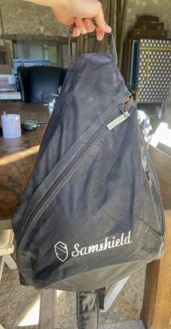 Casque Samshield et sac de voyage 