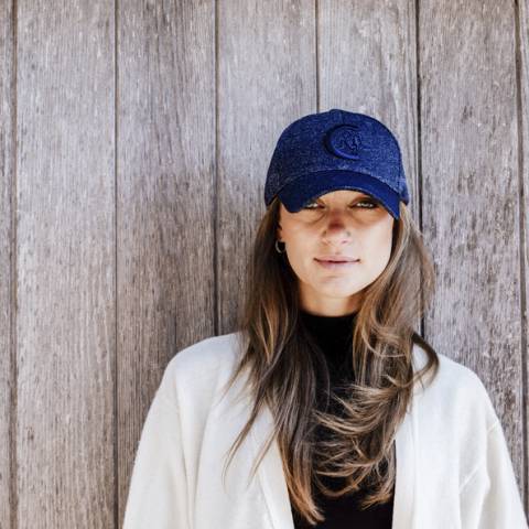 Casquette baseball glitter - Kentucky - ajustable, logo brodé