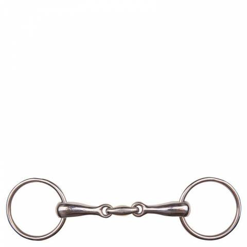 Mors 2 anneaux double brisure inox massif 18mm - BR