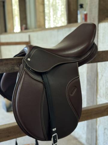 Selle mixte 17.5 marron