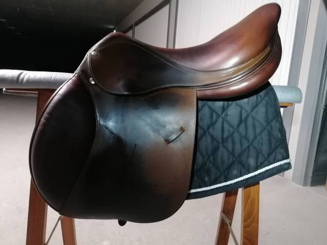 Selle forestier marron taille 17,5, modèle Segonzac 