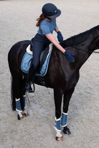 Tapis de selle glossy jewel classic sport - Eskadron - tissu brillant