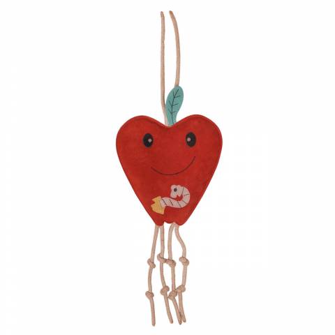 Jouets pour chevaux pomme - QHP - suède et fibre de coco