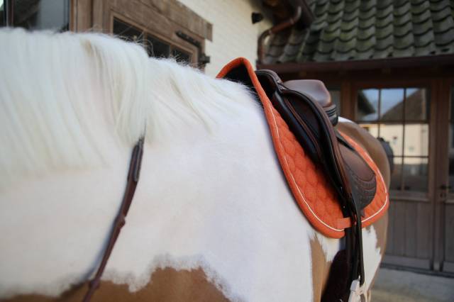 Tapis de selle mélange orange - Kentucky - confort et respirabilité
