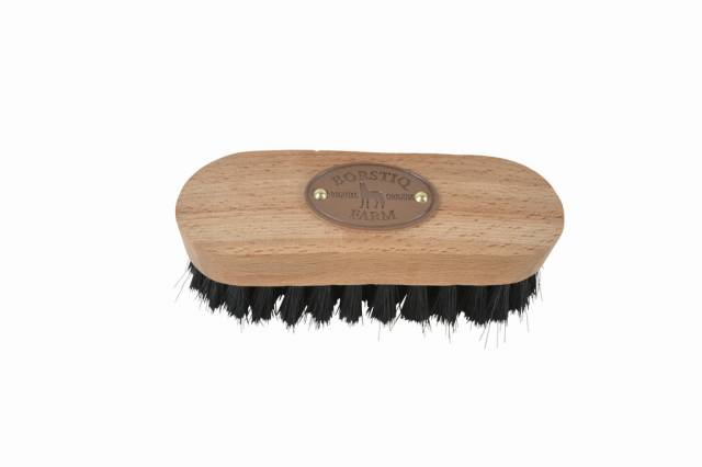 Brosse de t&ecirc;te Borstiq - fibres polypropyl&egrave;ne, manche en bois