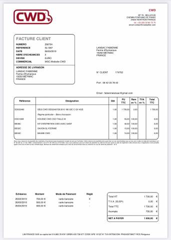Selle CWD SE02 18 pouces de 2015