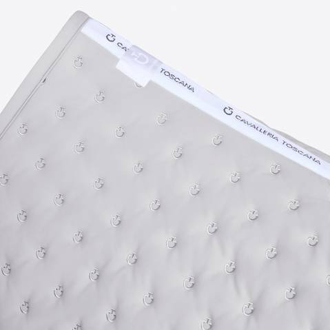 Tapis de selle Broderie Gris claire - Cavalleria toscana - confort optimal