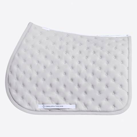 Tapis de selle Broderie Gris claire - Cavalleria toscana - confort optimal