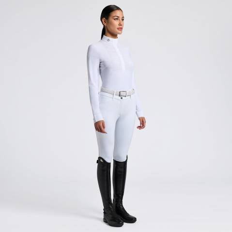 Polo de compétition plastron perforé CAD268 - Cavalleria toscana - tissu tech