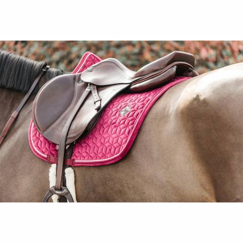 Tapis de selle mixte Kentucky Velvet Fuchsia - Velours