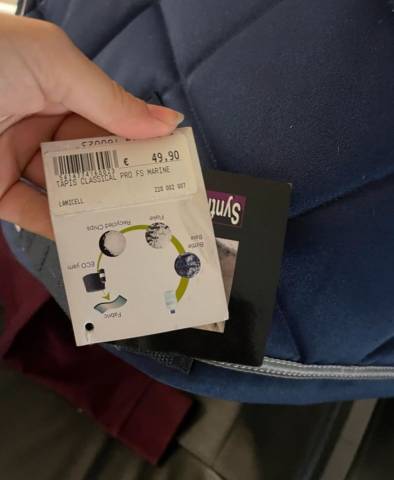 Tapis Lamis Celle Bleu marine