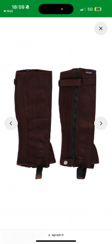 Chaps marron taille L Harry’s Horse neuves 