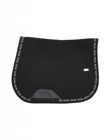 Tapis de selle MESH Noir - GEM - &Eacute;vacuation optimale de la transpiration