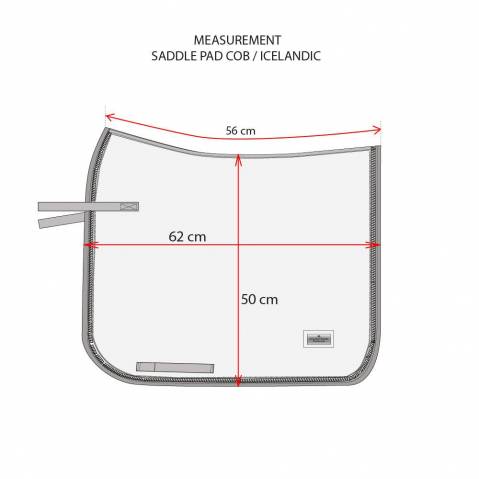 Tapis de selle midnight blue - equestrian stockholm - tissu déperlant