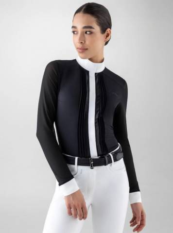 Chemise de concours manches longues - equiline - femme