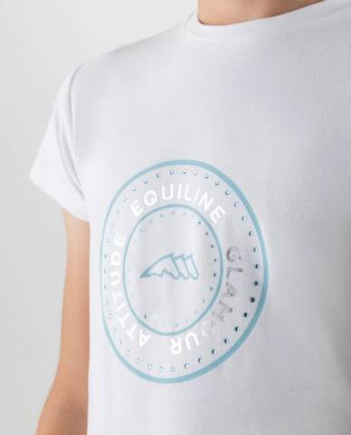T-shirt enfant avec strass - Equiline - tissu doux et respirant