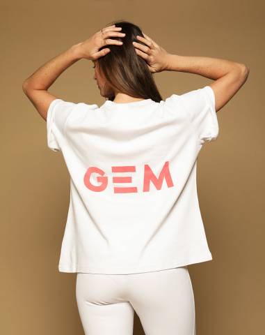 T-shirt eclair - GEM - oversize avec logo