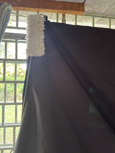 Couverture imperméable noire cheval 