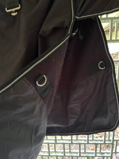 Couverture imperméable noire cheval 