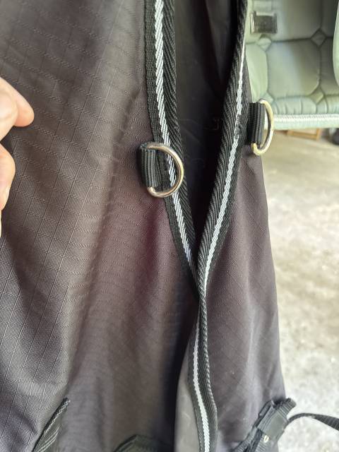 Couverture imperméable noire cheval 