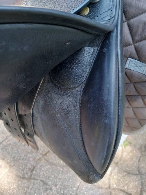 SELLE MIXTE FORESTIER - Modèle Segonzac - 17' - Noire