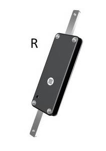 Crémone poignée centrale droite - 263 mm