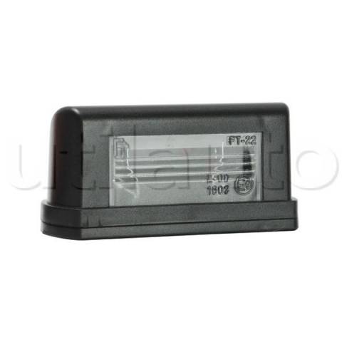 Eclaireur de plaque VL / Van - boîtier en plastique noir
