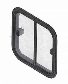 Baie coulissante 600 x 250 - pour camion chevaux