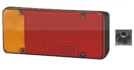 Cabochon feu arrière gauche compact - 12/24 volts