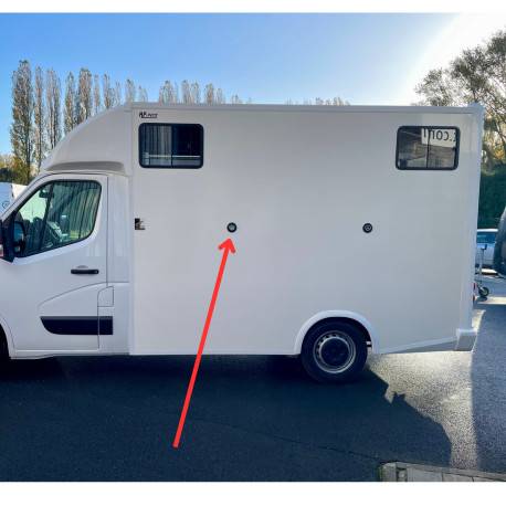 Anneau d'ancrage et attache - acier et plastique