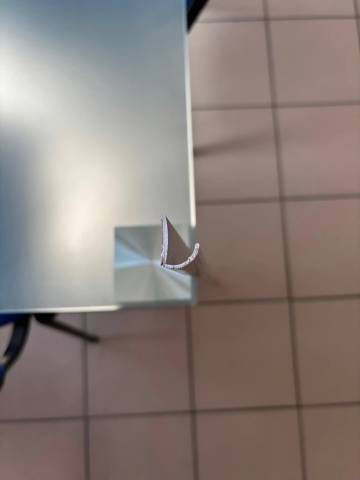 Gouttière aluminium camion chevaux - 1 mètre