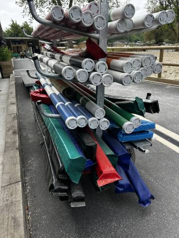 CHARIOT A BARRES - PLATEAU ALU