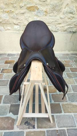 Selle Devoucoux Chilberta O avec liséré bleu