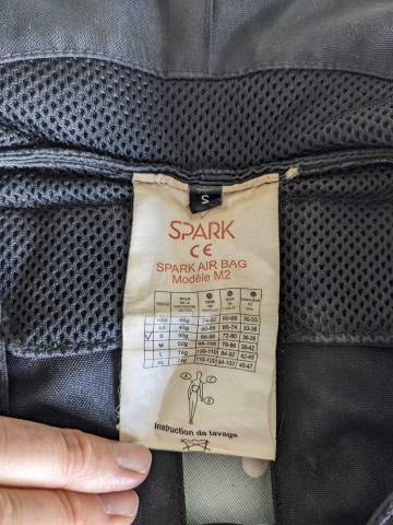 Gilet protection airbag SPARK M2 taille S