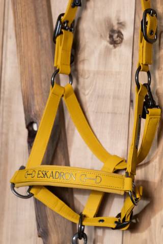 Licol Faux Leather Double Pin PLATINUM 2025 - Eskadron - Similicuir élégant