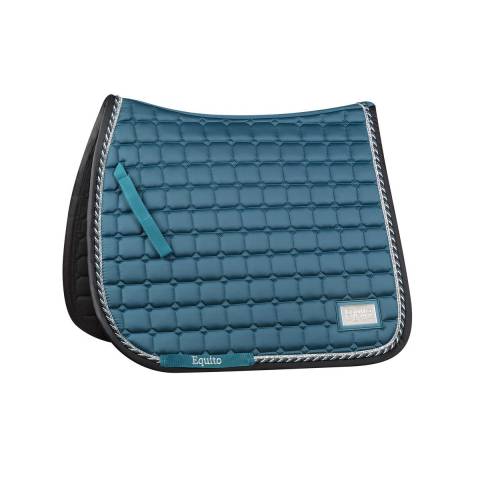 Tapis de dressage Teal Blue - EQUITO - Coton de qualité