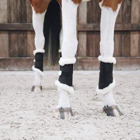 Guêtres de dressage Turnout Boots Air - Kentucky - Cuir nubuck artificiel